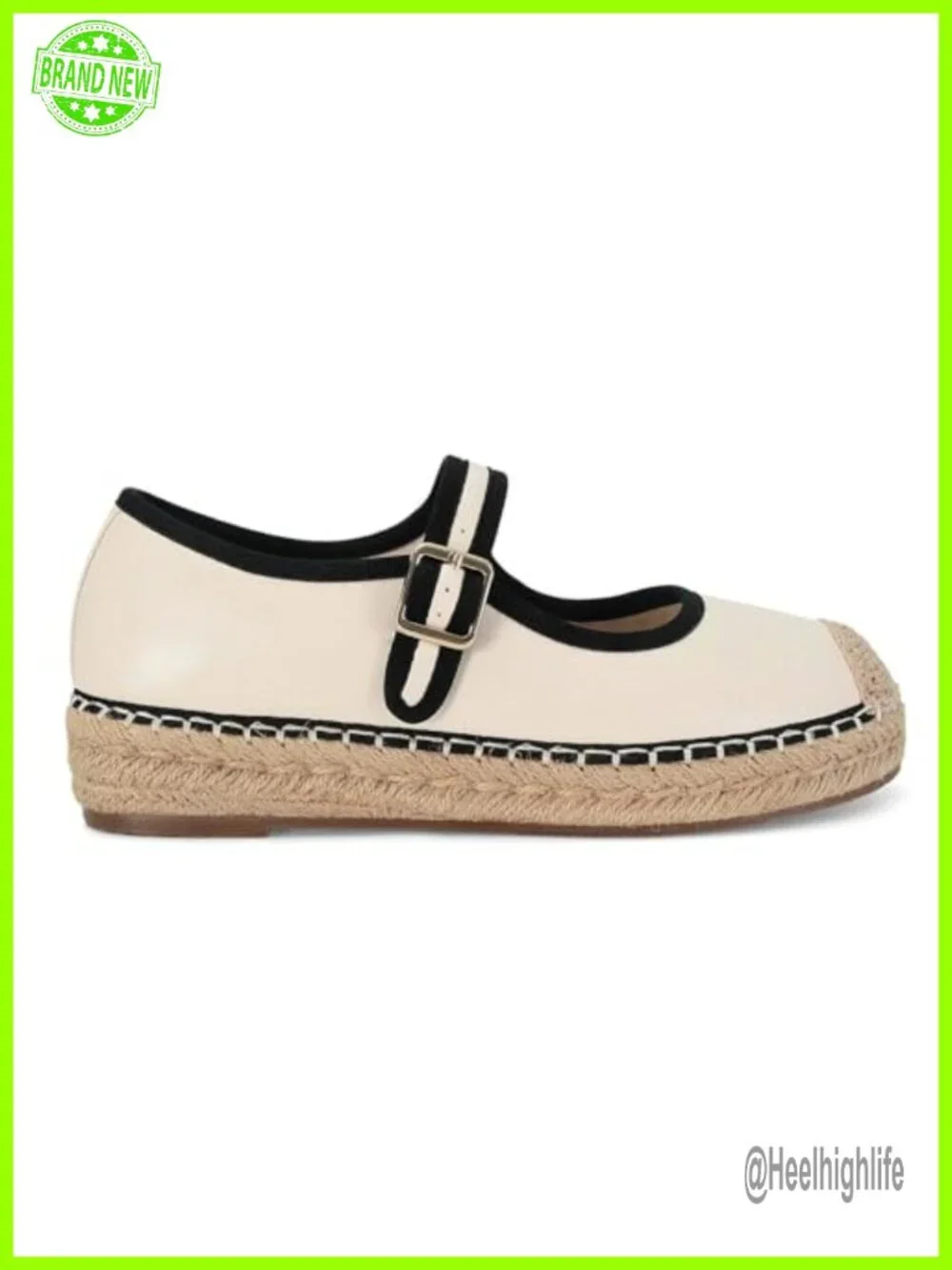 Mesh Raffia Espadrille Platform Mary Jane Flats Women's Summer Breathable